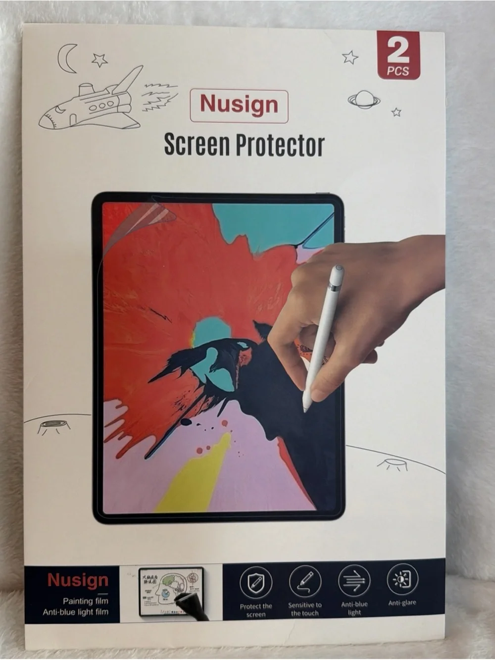 White Screen Protector for Tablets (2 PCS)